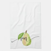 Pear Waterverf Kitchen Towel Theedoek (Verticaal)