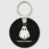 Pearanormal Cute Ghost Pear Halloween Costume Funn Sleutelhanger (Voorkant)