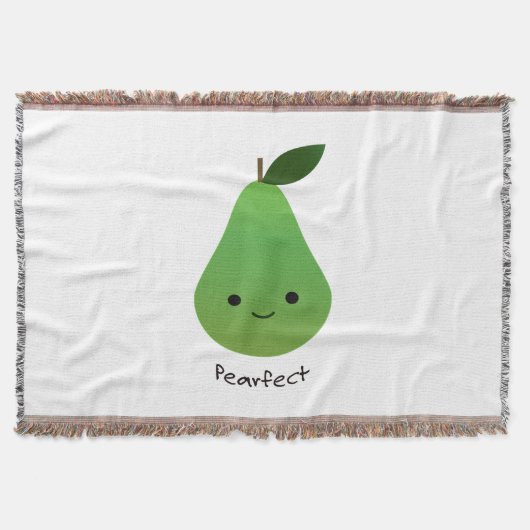 Pearfect Cute Kawaii Pear Deken (Voorkant)