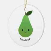 Pearfect Cute Kawaii Pear Keramisch Ornament (Links)