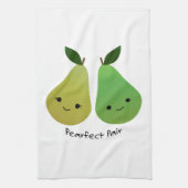 Pearfect Pear Kawaii Pears Theedoek (Verticaal)
