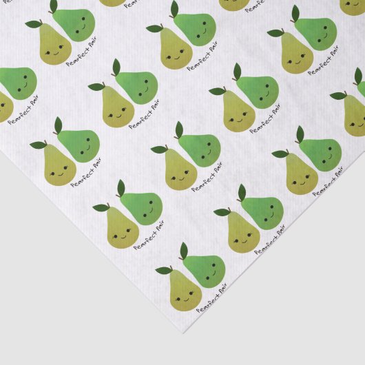 Pearfect Pear Kawaii Pears Tissuepapier (Detail)