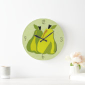 PEARfect Pear (mint) Wall Clock Grote Klok (Huis)