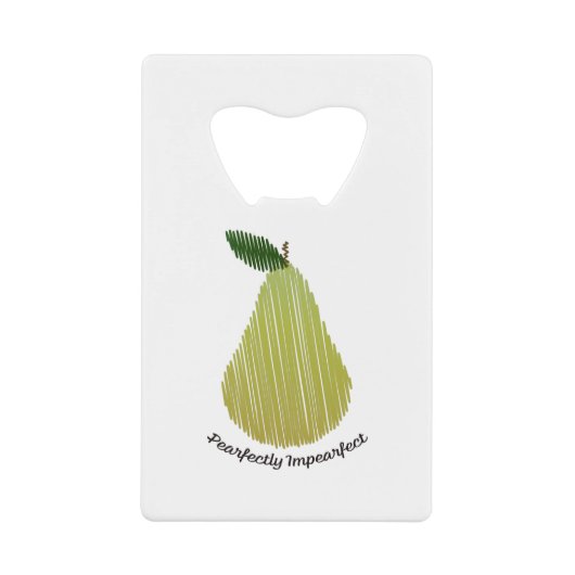 Pearfect peren creditkaart flessenopener (Voorkant)