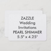 PEARL 110 lb 5,5-inch x 4,2-weddenschappen Kaart (Voorkant / Achterkant)