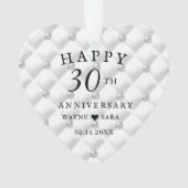 Pearl 30e bruiloft Jubileum Ornament (voorkant)