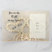 Pearl 30th Wedding Jubileum Kaart voor vrouw (Binnen)