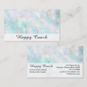 *~* Pearl Abalone Blue Pink Holistic Visitekaartje (Voorkant / Achterkant)