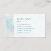 Pearl Abalone Faux Iridescent Visitekaartje (Achterkant)