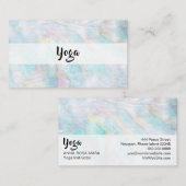 *~* Pearl Abalone Yellow Blue Pink Pastel Visitekaartje (Voorkant / Achterkant)