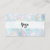 *~* Pearl Abalone Yellow Blue Pink Pastel Visitekaartje (Voorkant)