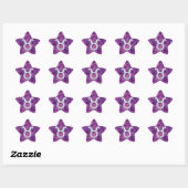 Pearl als Taurus Zodiac Symbool op Digital Camo Ster Sticker (Vel)