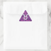 Pearl als Taurus Zodiac-symbool op digitale camo Sticker (Tas)