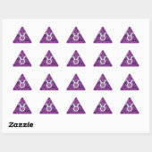 Pearl als Taurus Zodiac-symbool op digitale camo Sticker (Vel)