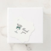 Pearl and Bow Vrijgezellenfeest "Thank You" Label (In situ)