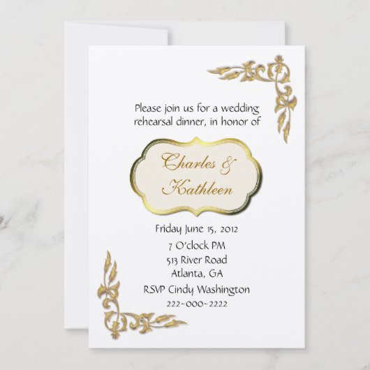 Pearl and Gold repetition Kaart (Voorkant)