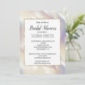 Pearl Aqua Blue Paarse Vrijgezellenfeest Kaart (Staand voorkant)