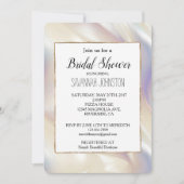 Pearl Aqua Blue Paarse Vrijgezellenfeest Kaart (Voorkant)