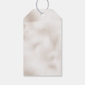 Pearl Aqua Pink Christmas Tree Branch Ornamenten Cadeaulabel (Achterkant)