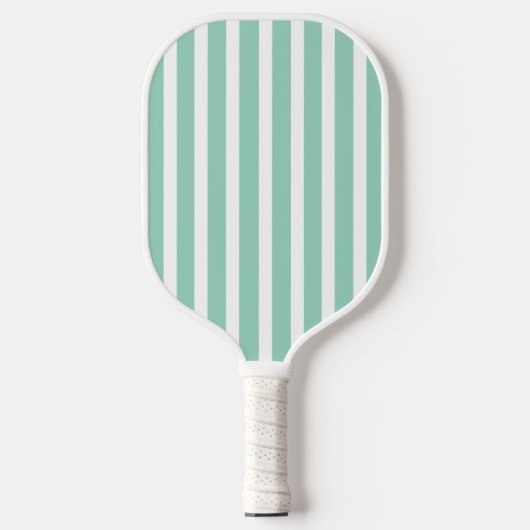 Pearl Aqua Stripes Pickleball Paddle (Voorkant)