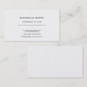 Pearl Attorney bij Law Minimalist Professional Visitekaartje (Voorkant / Achterkant)