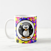 Pearl Awareness Ribbon Penguin Koffiemok (Links)