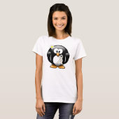 Pearl Awareness Ribbon Penguin T-shirt (Voorkant volledig)