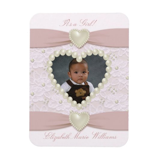 Pearl Baby Foto Magnet Magneet (Verticaal)
