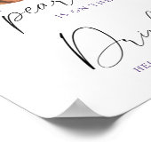 Pearl baby shower - Drinks Poster (Hoek)