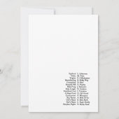 Pearl Baby Shower Game - Editable Name, 5x7 Kaart (Achterkant)