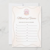 Pearl Baby Shower Game - Editable Name, 5x7 Kaart (Achterkant)