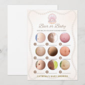 Pearl Baby Shower Game - Editable Name, 5x7 Kaart (Voorkant / Achterkant)