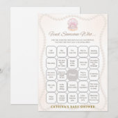 Pearl Baby Shower Game - Editable Name, 5x7 Kaart (Voorkant / Achterkant)