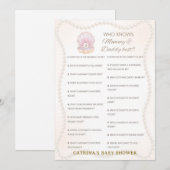 Pearl Baby Shower Game - Editable Name, 5x7 Kaart (Voorkant / Achterkant)