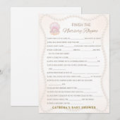 Pearl Baby Shower Game - Editable Name, 5x7 Kaart (Voorkant / Achterkant)