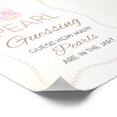 Pearl Baby Shower Game Sign Poster (Hoek)