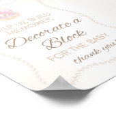 Pearl Baby Shower Game Sign Poster (Hoek)