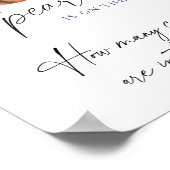 pearl baby shower Guess how many candies Poster (Hoek)