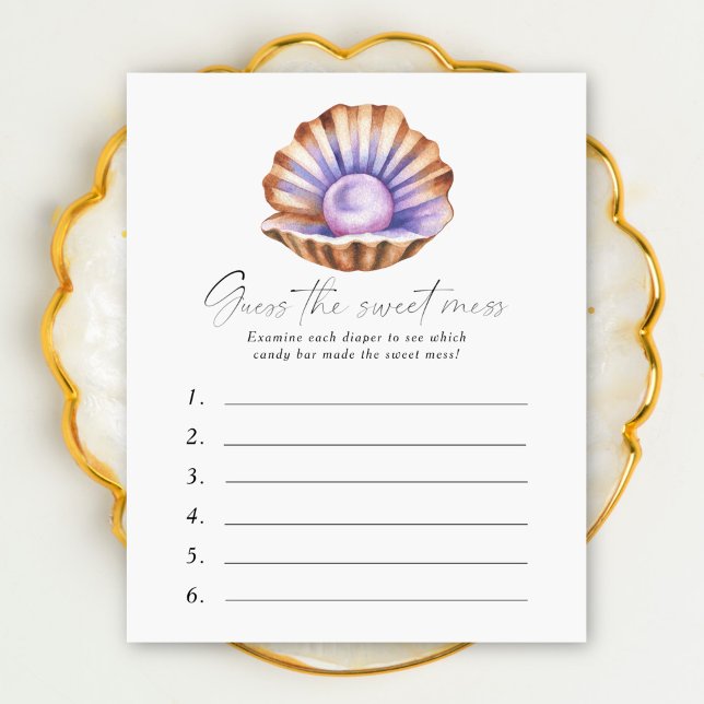 Pearl Baby shower Guess the sweet mess (Creator heeft geüpload)