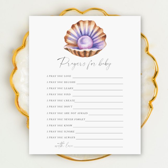 Pearl baby shower - prayers for baby game (Creator heeft geüpload)