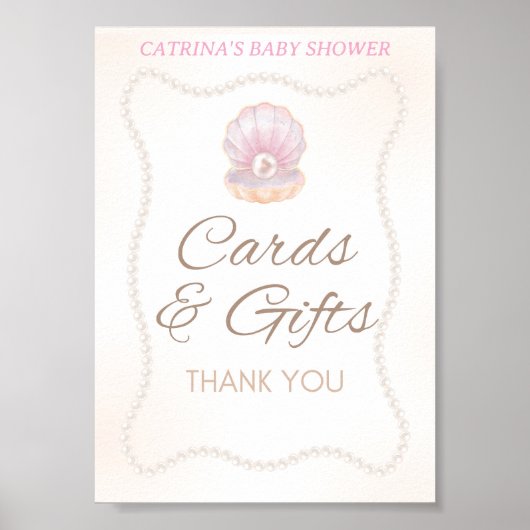 Pearl Baby Shower Spel Bord Poster (Voorkant)