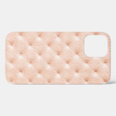 Pearl beige lederen textuur Case-Mate iPhone case (Achterkant (horizontaal))