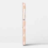 Pearl beige lederen textuur Case-Mate iPhone case (Achterkant / Links)