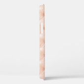 Pearl beige lederen textuur Case-Mate iPhone case (Achterkant / Rechts)
