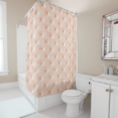 Pearl beige lederen textuur douchegordijn (In situ)