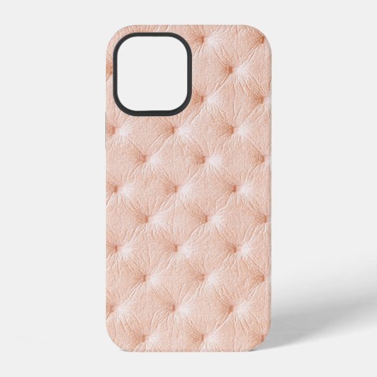 Pearl beige lederen textuur iPhone hoesje (Achterkant)