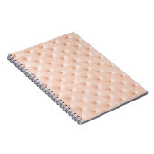 Pearl beige lederen textuur notitieboek (Rechterzijde)