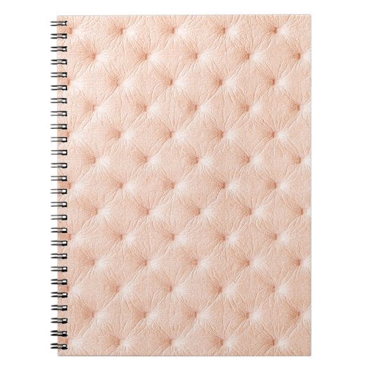 Pearl beige lederen textuur notitieboek (Voorkant)