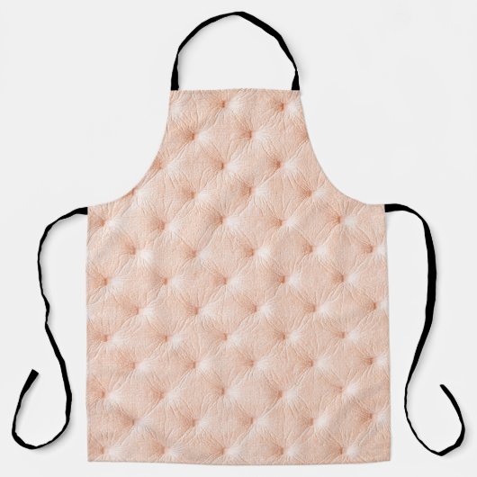 Pearl beige lederen textuur schort (Voorkant)