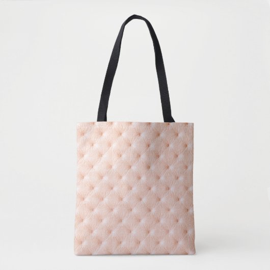 Pearl beige lederen textuur tote bag (Voorkant)